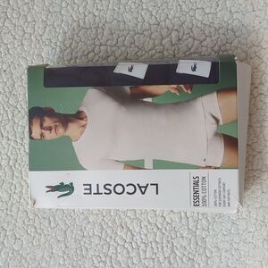 New Lacoste 3 shirt box blue
